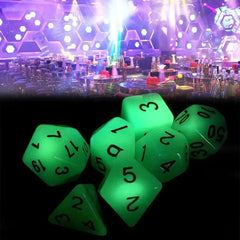 Glow in the Dark Polyhedral Dice Set