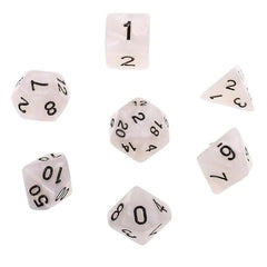 Glow in the Dark Polyhedral Dice Set